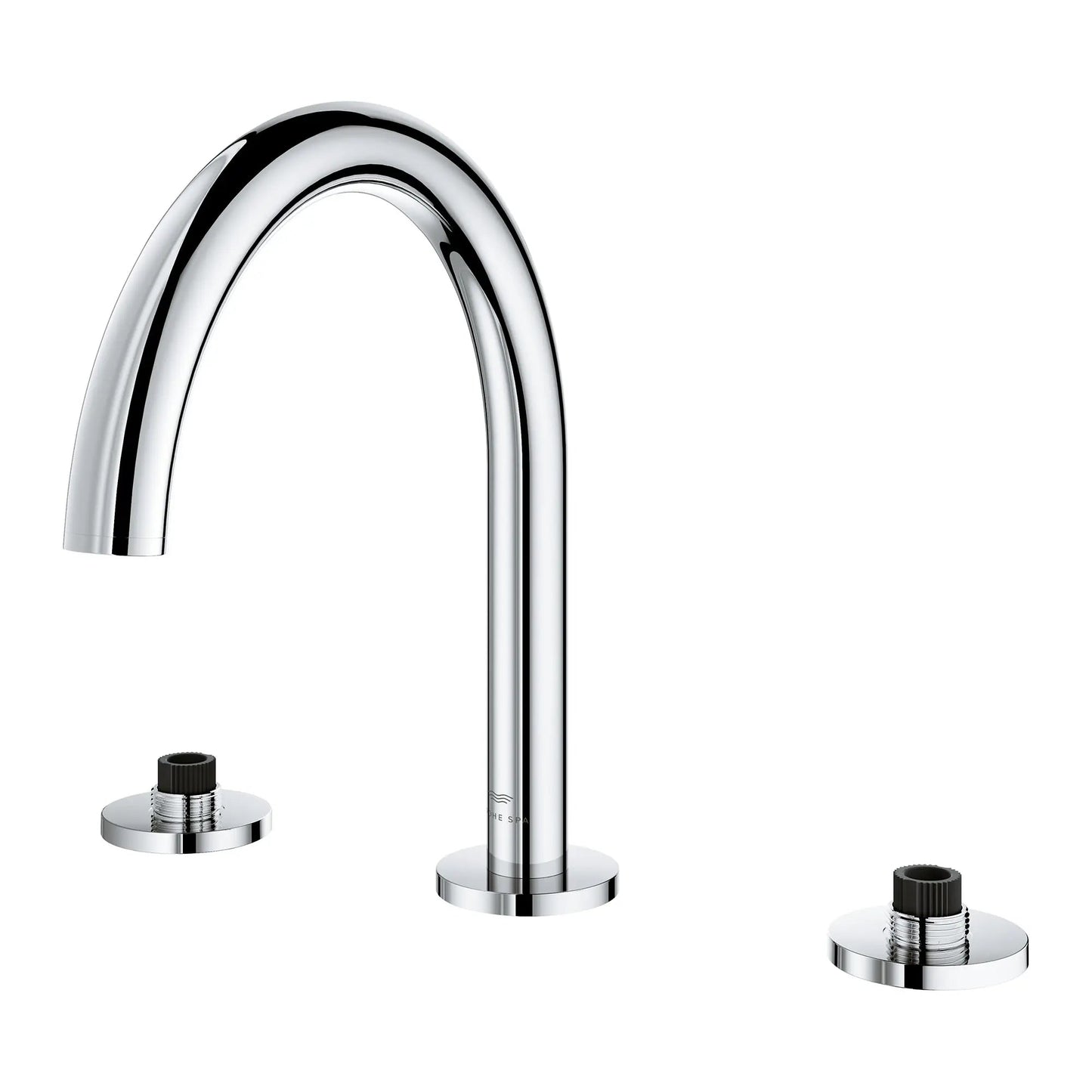 Grohe Atrio 3-Hole 2-Handle StarLight Chrome Deck Mount Roman Tub Faucet Without Handles