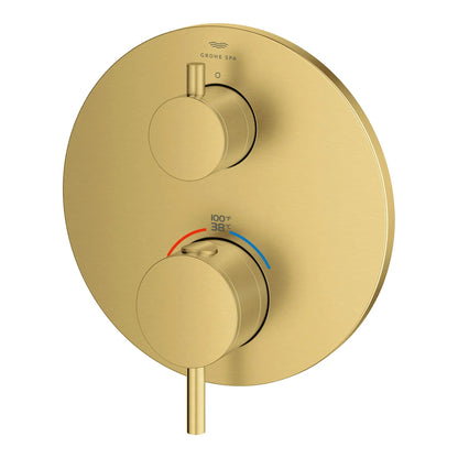 Grohe Atrio New Single Function 2-Handle Thermostatic Brushed Cool Sunrise Valve Trim