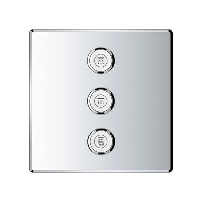 Grohe Grohtherm® SmartControl StarLight Chrome Triple Volume Control Trim