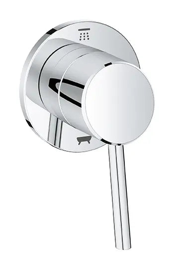 Grohe Concetto™ 2-Way Metal Lever Handle StarLight Chrome Diverter Trim