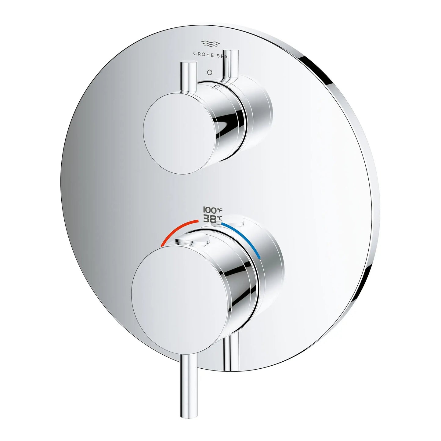 Grohe Atrio New Single Function 2-Handle Thermostatic StarLight Chrome Valve Trim
