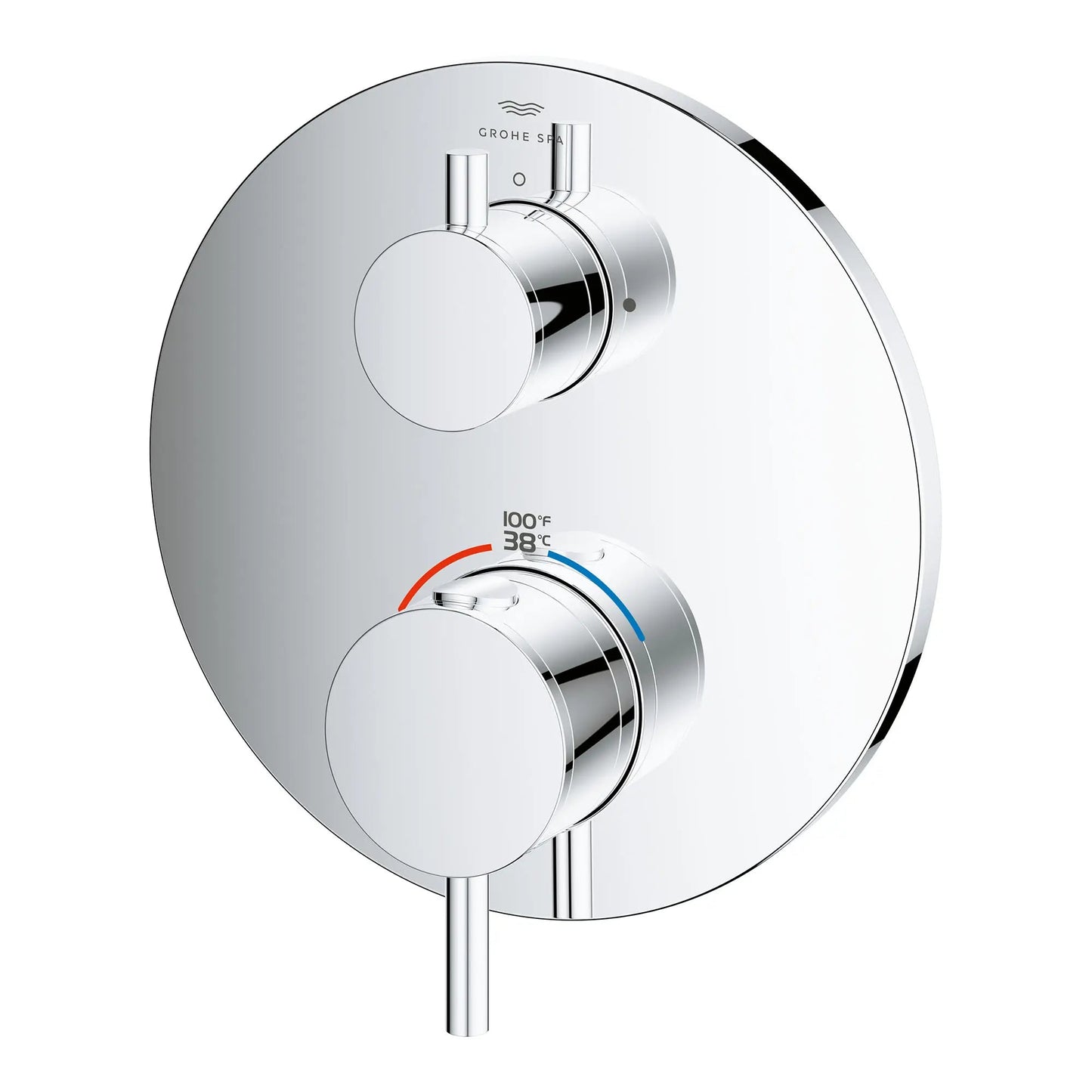 Grohe Atrio Dual Function 2-Handle StarLight Chrome Thermostatic Valve Trim