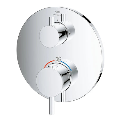 Grohe Atrio Dual Function 2-Handle StarLight Chrome Thermostatic Valve Trim
