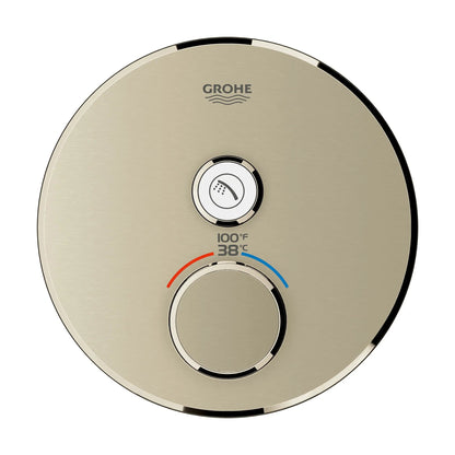 Grohe Grohtherm® SmartControl Single Function Brushed Nickel Infinity Thermostatic Valve Trim