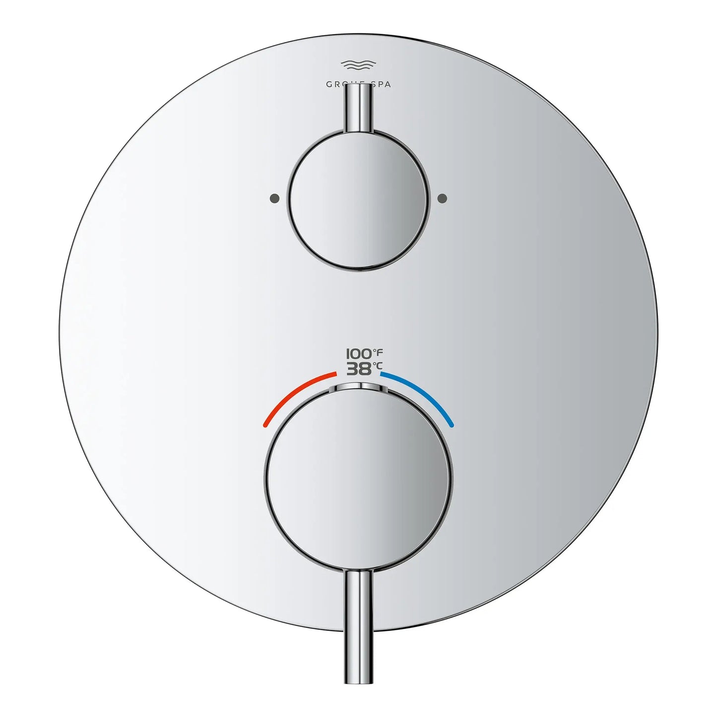 Grohe Atrio Dual Function 2-Handle StarLight Chrome Thermostatic Valve Trim
