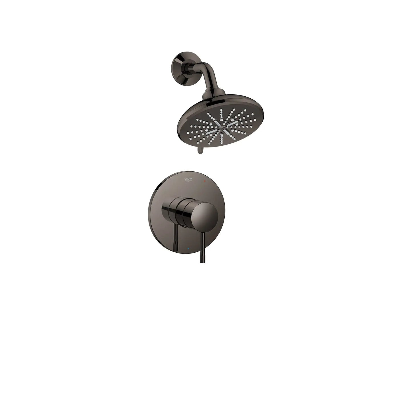 Grohe Essence Hard Graphite Pressure Balance Valve Shower Trim Kit