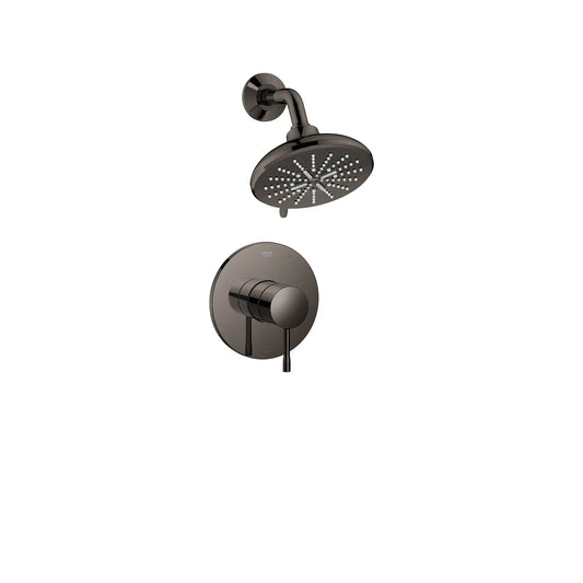 Grohe Essence Hard Graphite Pressure Balance Valve Shower Trim Kit