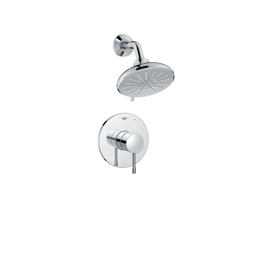 Grohe Essence StarLight Chrome Pressure Balance Valve Shower Trim Kit