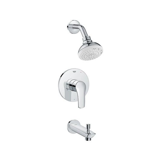Grohe Eurosmart Pressure Balance Valve StarLight Chrome Tub/Shower Trim Kit