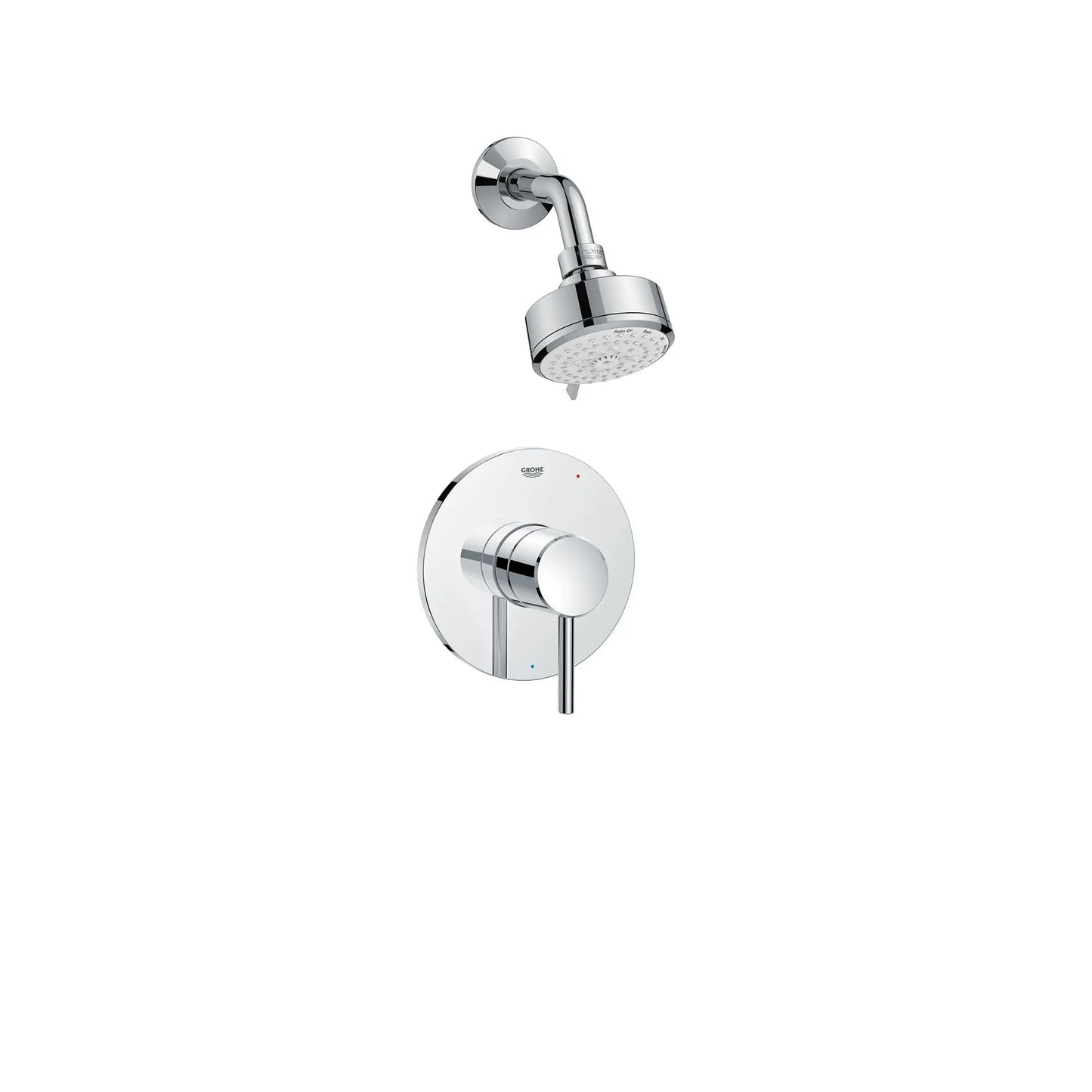 Grohe Concetto Pressure Balance Valve StarLight Chrome Shower Trim Kit