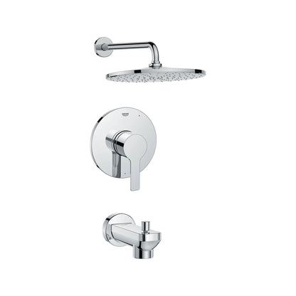 Grohe Lineare Pressure Balance Valve StarLight Chrome Tub/Shower Trim Kit