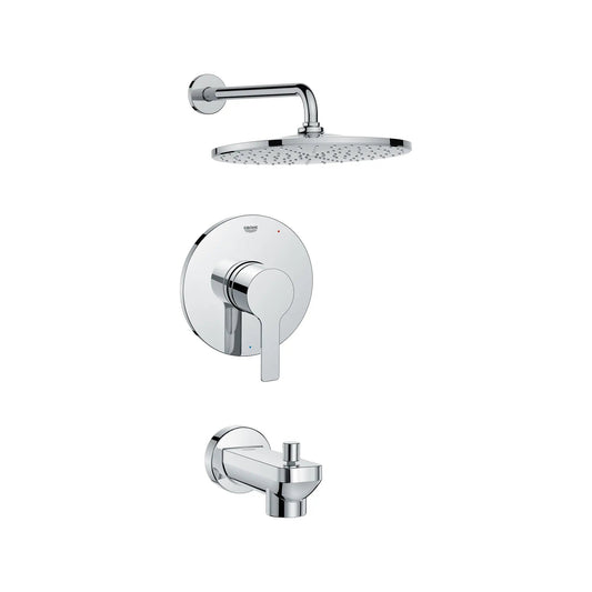 Grohe Lineare Pressure Balance Valve StarLight Chrome Tub/Shower Trim Kit