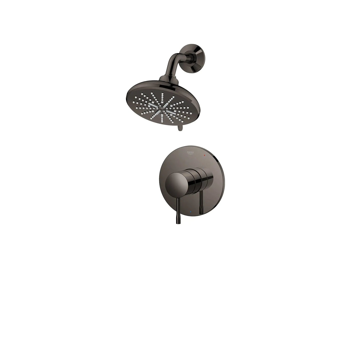 Grohe Essence Hard Graphite Pressure Balance Valve Shower Trim Kit