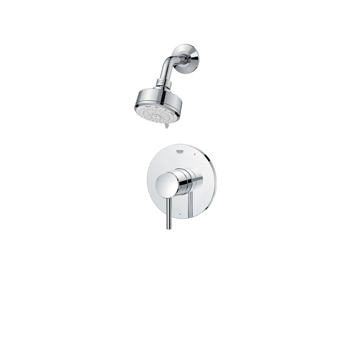 Grohe Concetto Pressure Balance Valve StarLight Chrome Shower Trim Kit