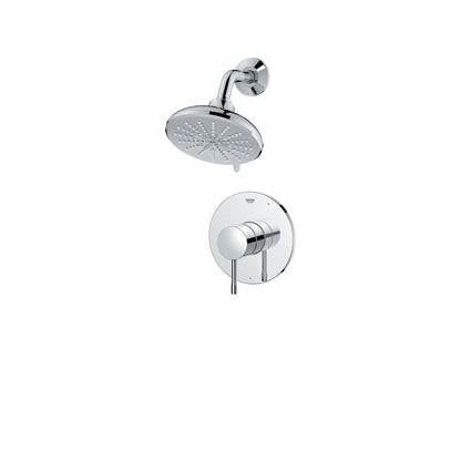 Grohe Essence StarLight Chrome Pressure Balance Valve Shower Trim Kit