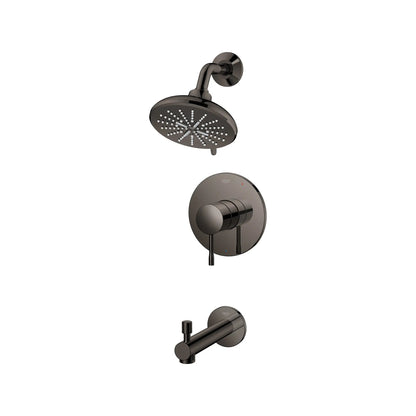 Grohe Essence Hard Graphite Pressure Balance Valve Tub/Shower Trim Kit Combo