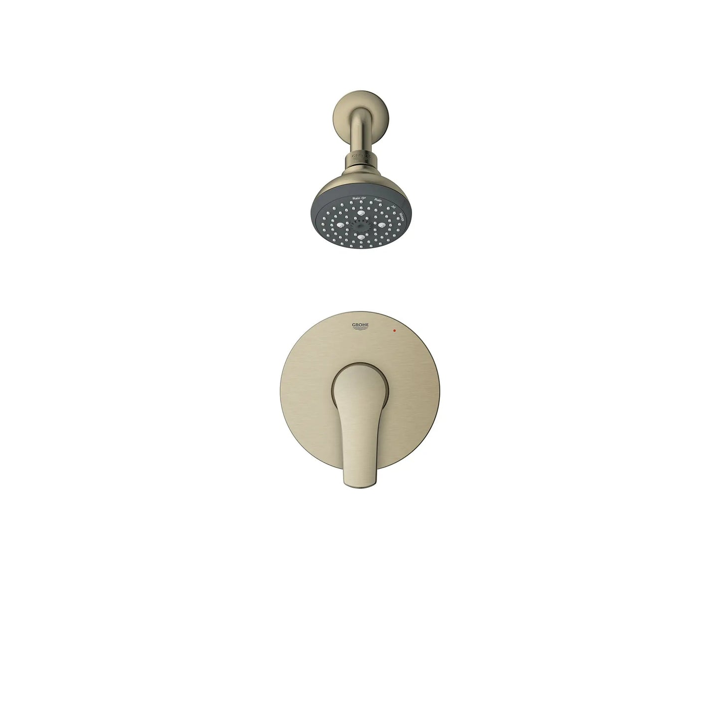 Grohe Eurosmart Pressure Balance Brushed Nickel Infinity Valve Shower Trim Kit