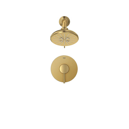 Grohe Essence Brushed Cool Sunrise Pressure Balance Valve Shower Trim Kit