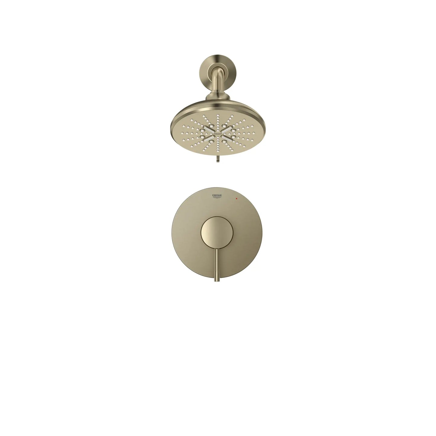 Grohe Essence Brushed Nickel Infinity Pressure Balance Valve Shower Trim Kit
