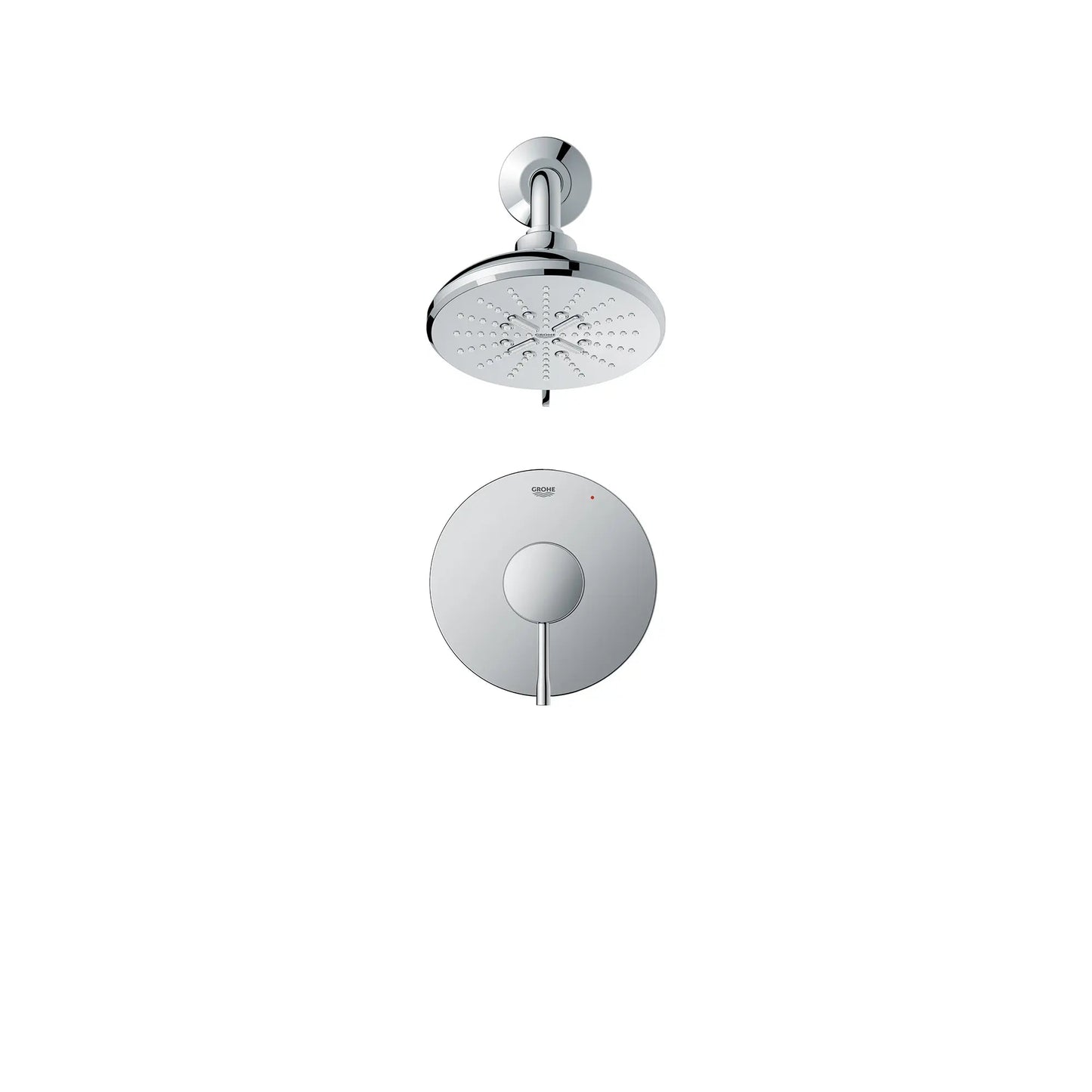 Grohe Essence StarLight Chrome Pressure Balance Valve Shower Trim Kit