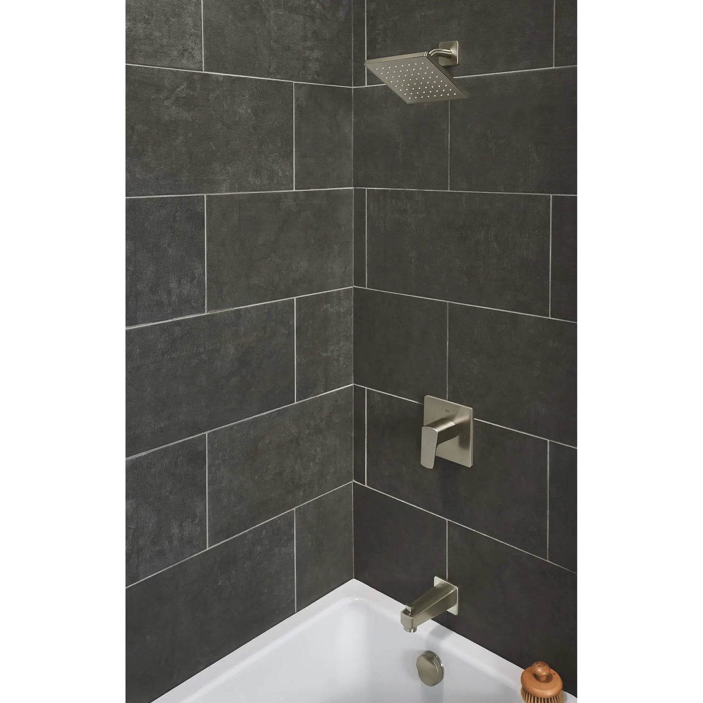 Grohe Tallinn Pressure Balance Brushed Nickel Infinity Valve Bathtub/Shower Combo Faucet