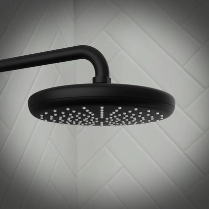 Grohe Tempesta® 8" Single Spray 1.75 GPM Matte Black 210 Shower Head