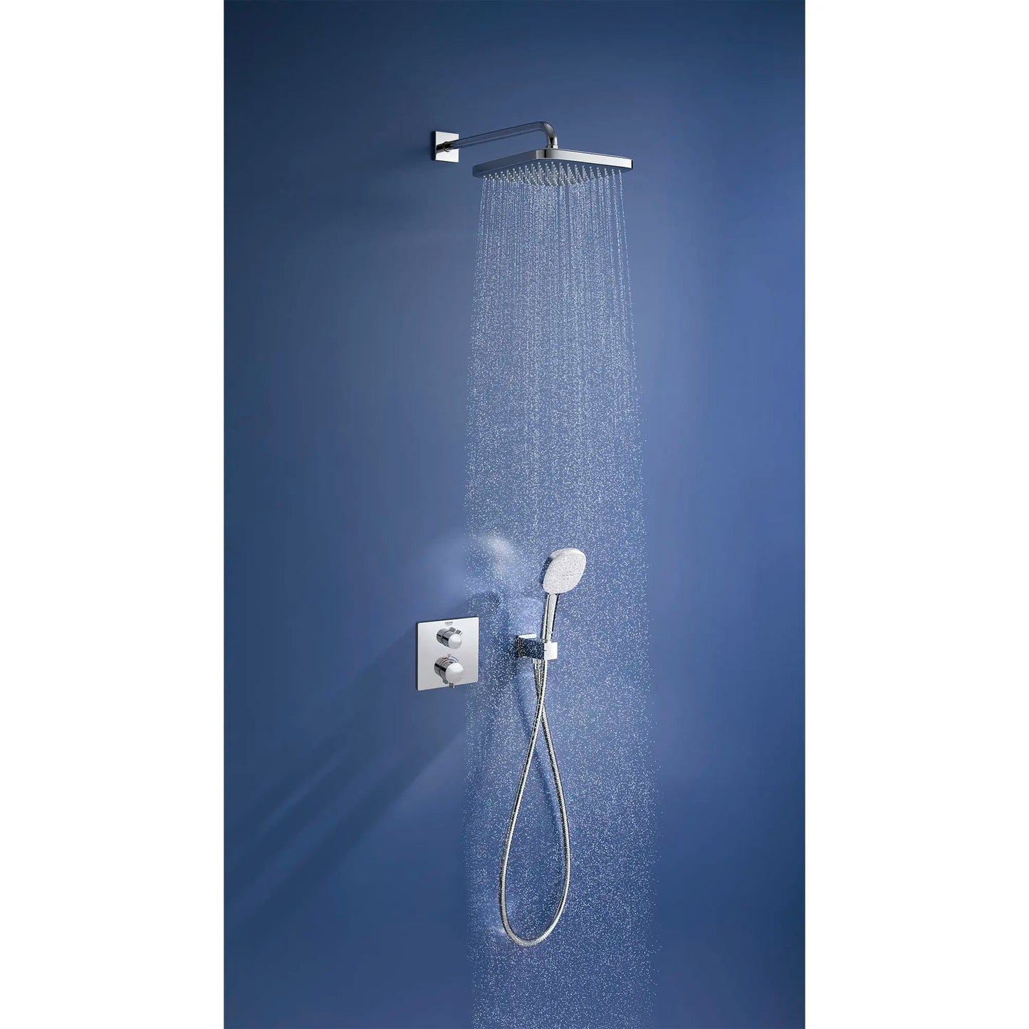 Grohe Grohtherm® Single Function 2-Handle StarLight Chrome Thermostatic Valve Trim