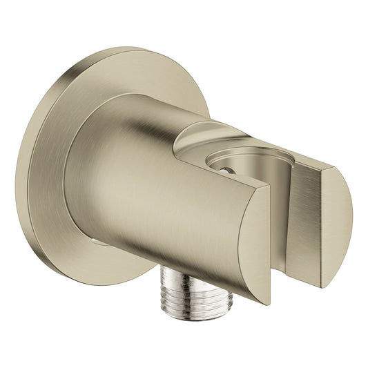 Grohe Relexa Tempesta Brushed Nickel Infinity Wall Union With Hand Shower Holder