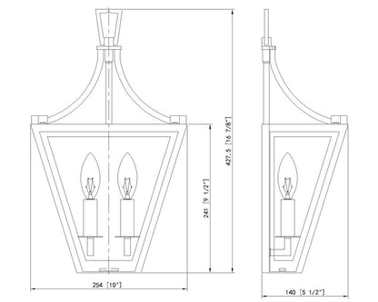 Z-Lite Montalcino 10" 2-Light Iron Ore Steel Frame Clear Seedy Glass Shade Wall Sconce