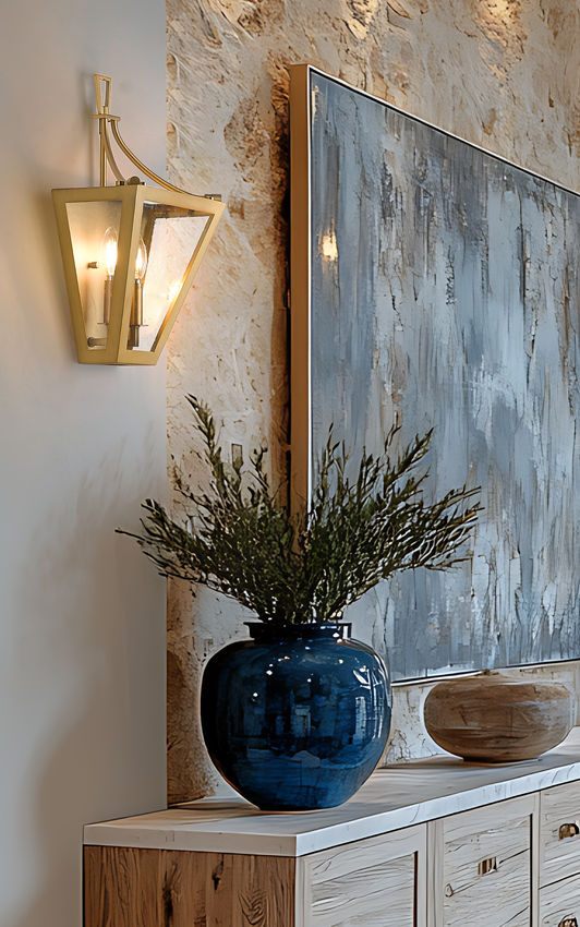 Z-Lite Montalcino 10" 2-Light Rubbed Brass Steel Frame Clear Seedy Glass Shade Wall Sconce