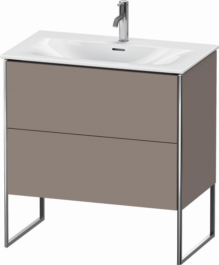 Duravit XSquare 32" Basalt Two Drawer Floorstanding Vanity Unit (XS452404343)