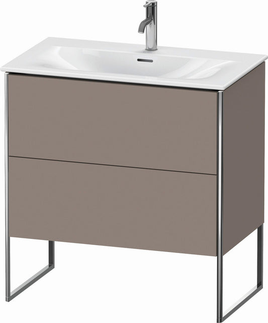 Duravit XSquare 32" Basalt Two Drawer Floorstanding Vanity Unit (XS452404343)