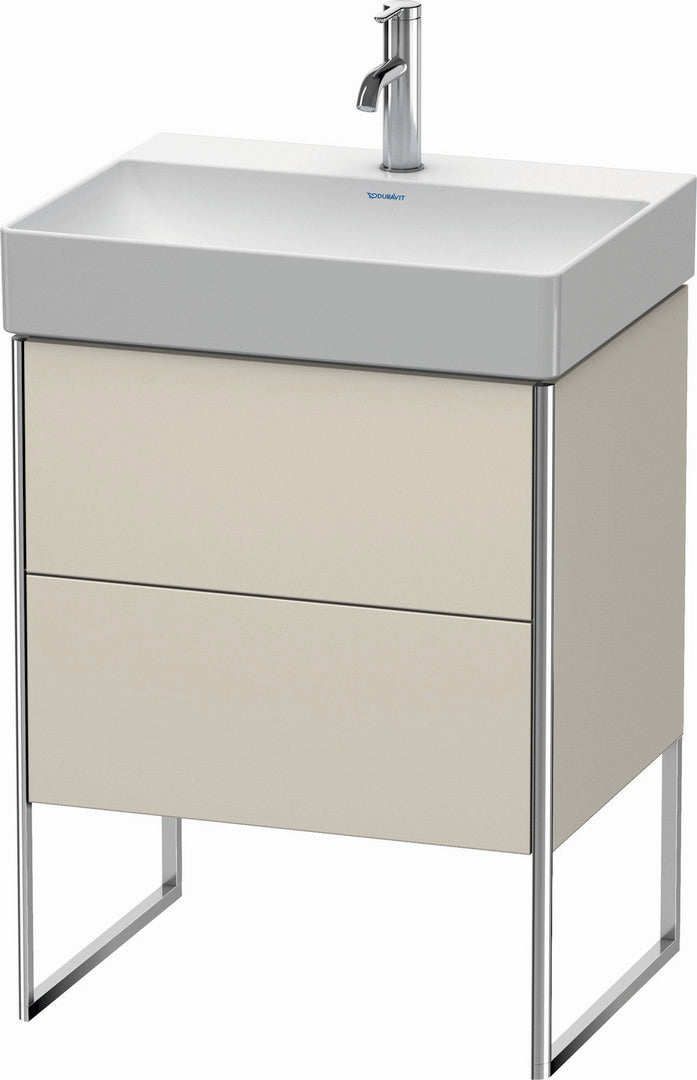 Duravit XSquare 23" Taupe Two Drawer Floorstanding Vanity Unit (XS444209191)