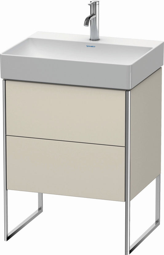 Duravit XSquare 23" Taupe Two Drawer Floorstanding Vanity Unit (XS444209191)