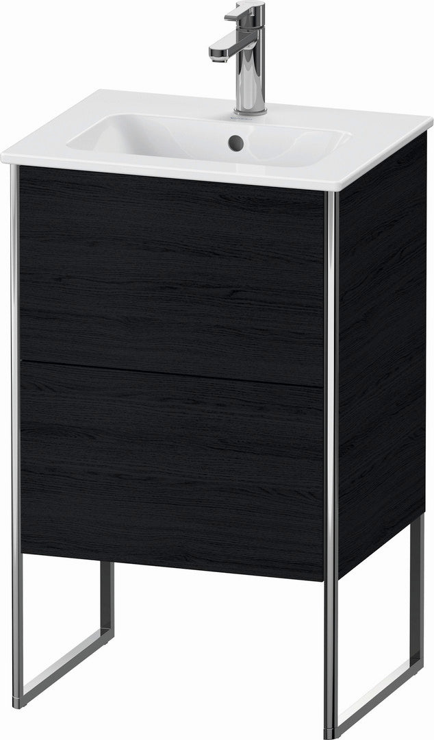 Duravit XSquare 20" Oak Black Two Drawer Floorstanding Vanity Unit (XS445701616)
