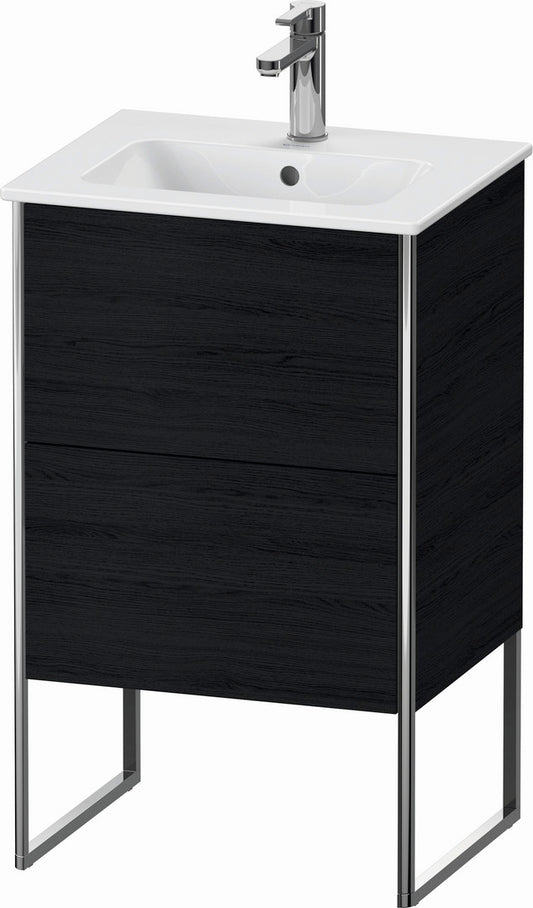 Duravit XSquare 20" Oak Black Two Drawer Floorstanding Vanity Unit (XS445701616)