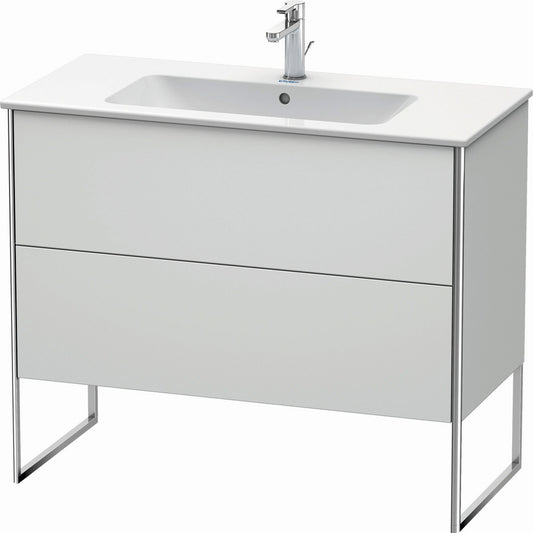 Duravit XSquare 40" White Satin Matt Two Drawer Floorstanding Vanity Unit (XS444703636)