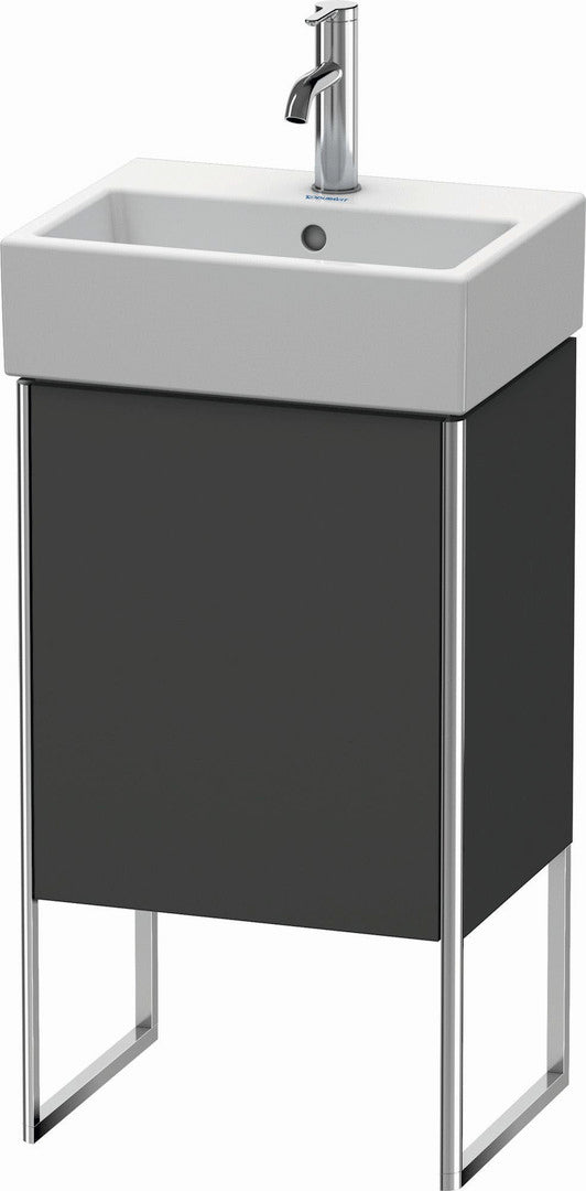 Duravit XSquare 17" Graphite One Door Floorstanding Vanity Unit (XS4470L4949)