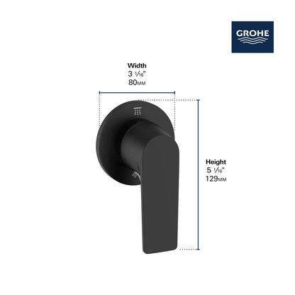 Grohe Defined Matte Black 2-Way Diverter Trim