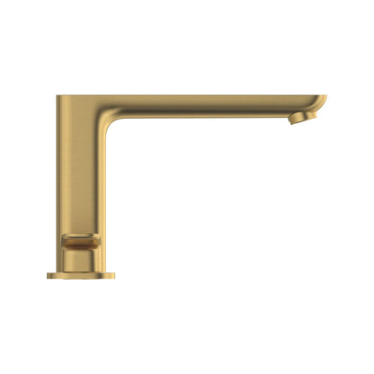 Grohe Cubeo 3-Hole 2-Handle Brushed Cool Sunrise Deck Mount Tub Filler