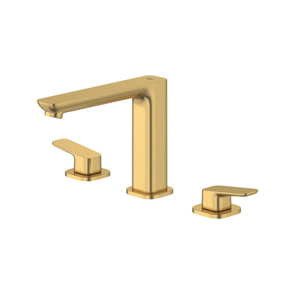Grohe Cubeo 3-Hole 2-Handle Brushed Cool Sunrise Deck Mount Tub Filler