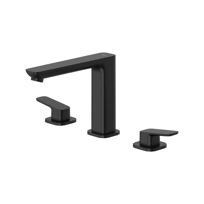 Grohe Cubeo 3-Hole 2-Handle Matte Black Deck Mount Tub Filler