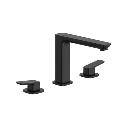 Grohe Cubeo 3-Hole 2-Handle Matte Black Deck Mount Tub Filler