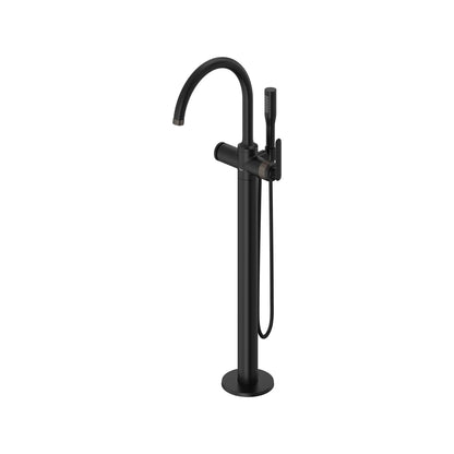 Grohe Listra Single-Handle Freestanding Matte Black Tub Faucet With 1.75 GPM Hand Shower