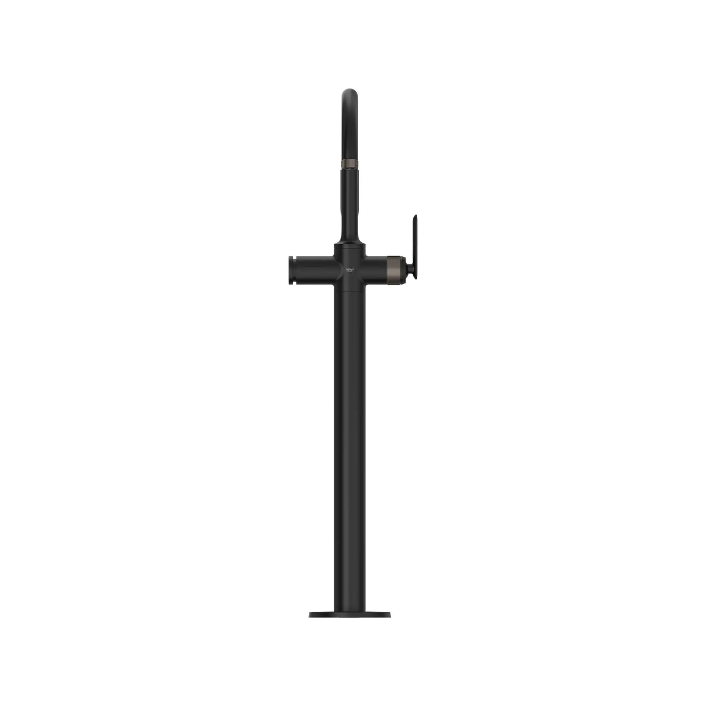 Grohe Listra Single-Handle Freestanding Matte Black Tub Faucet With 1.75 GPM Hand Shower