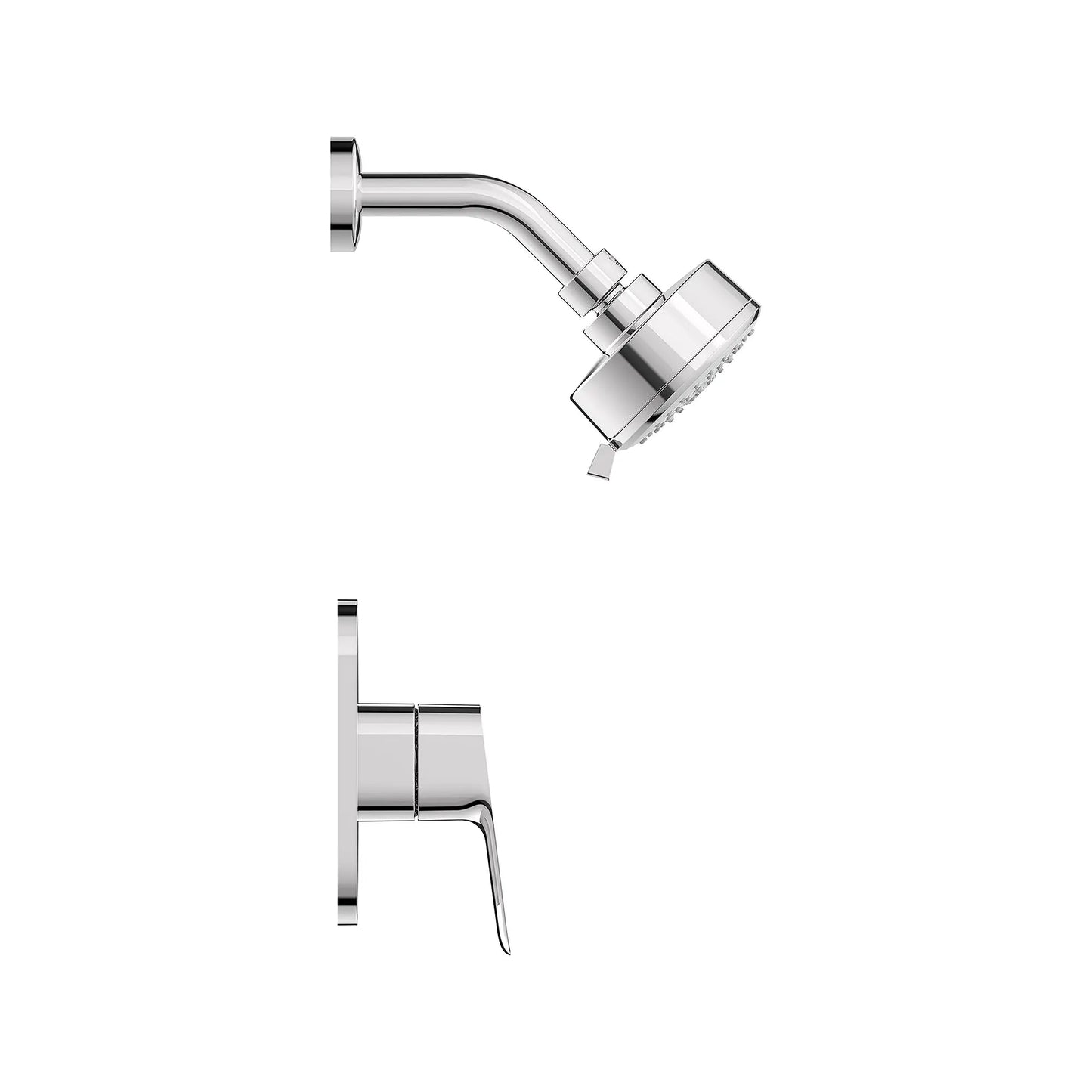 Grohe Cubeo 1.75 GPM Pressure Balance StarLight Chrome Valve Shower Trim Kit