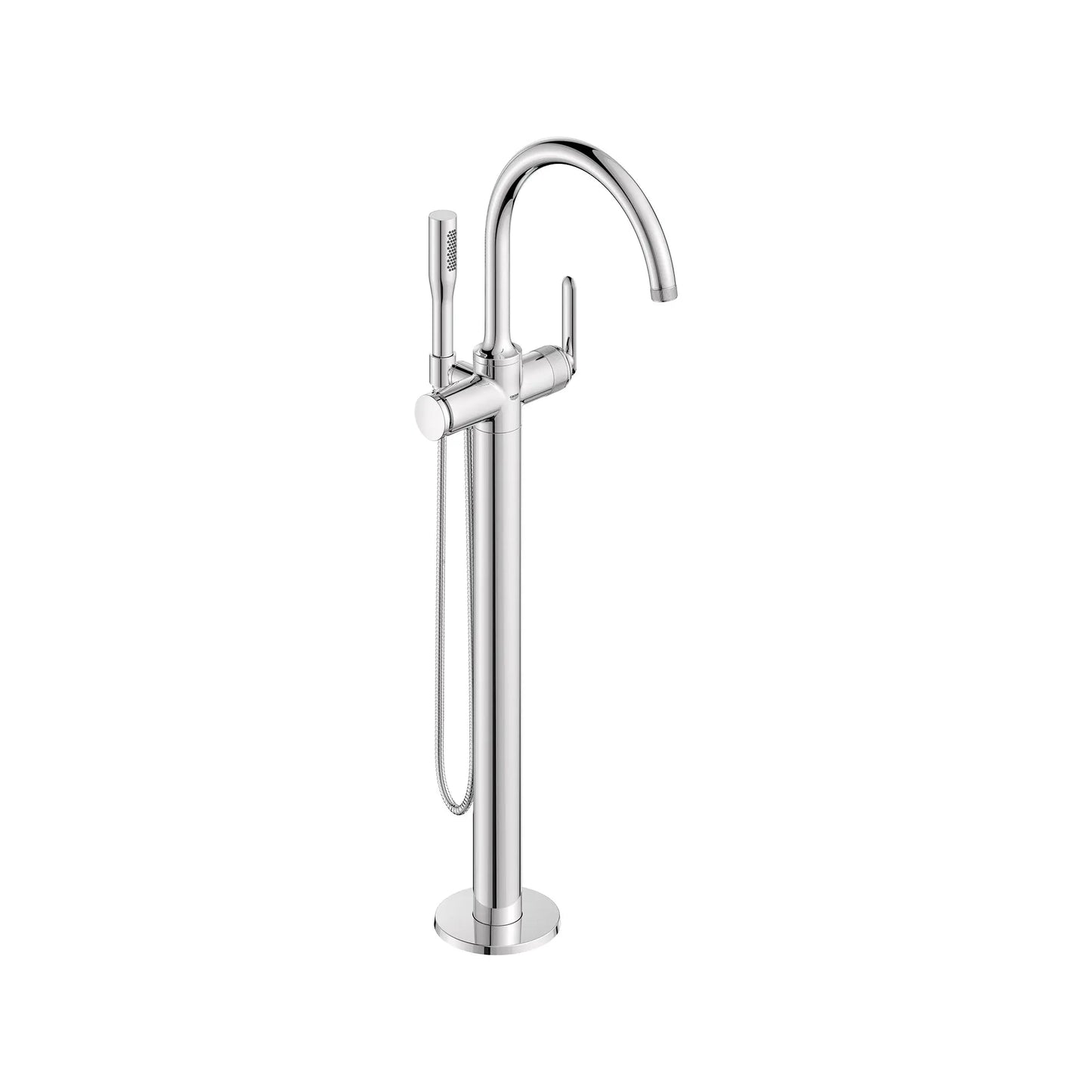 Grohe Listra Single-Handle Freestanding StarLight Chrome Tub Faucet With 1.75 GPM Hand Shower