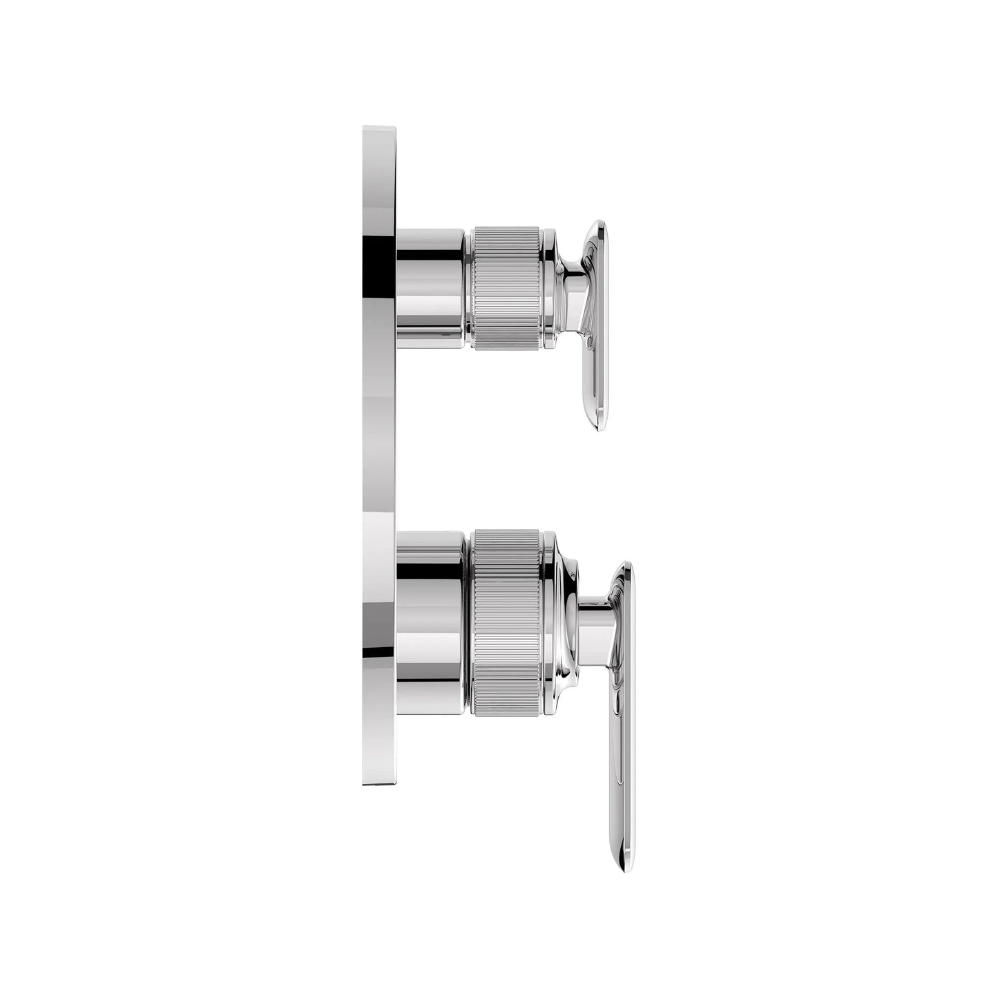 Grohe Listra 2-Handle Pressure Balance Valve Trim StarLight Chrome 3-Way Diverter With Cartridge