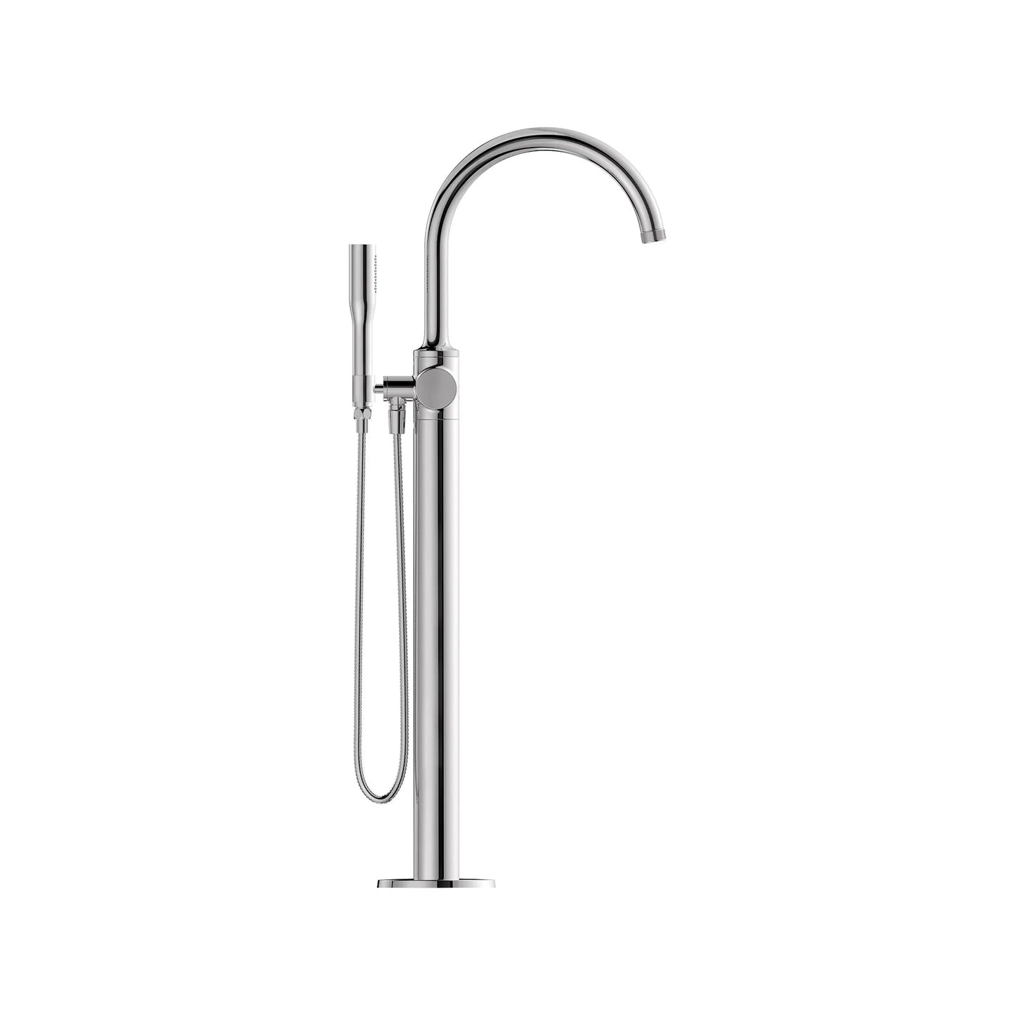Grohe Listra Single-Handle Freestanding StarLight Chrome Tub Faucet With 1.75 GPM Hand Shower
