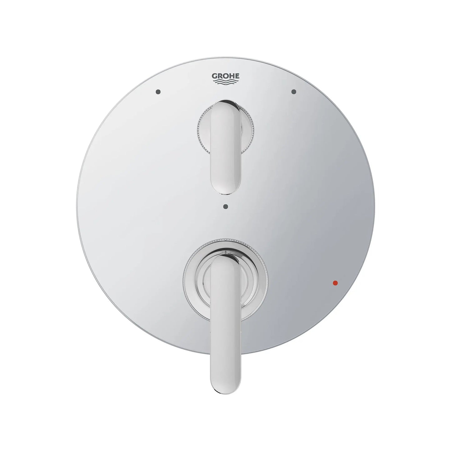 Grohe Listra 2-Handle Pressure Balance Valve Trim StarLight Chrome 3-Way Diverter With Cartridge